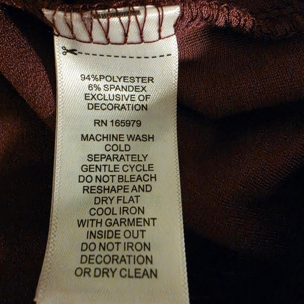 Cable & Gauge Studio Womens Velour Sweatshirt Plum Purple Size M NWT - Picture 7 of 7